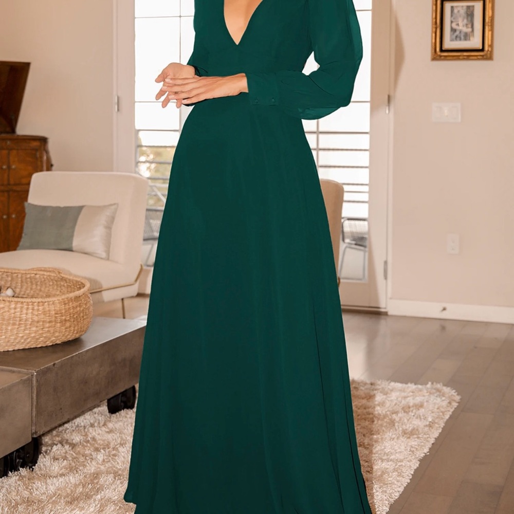 Elegant Green Maxi Dress
